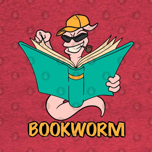 Book Worm GREEN by rocksandcolors